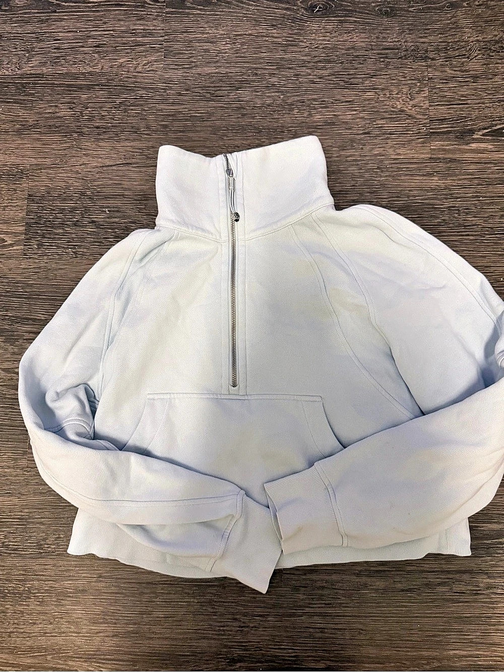 lululemon Scuba Oversized Funnel-Neck Half Zip White